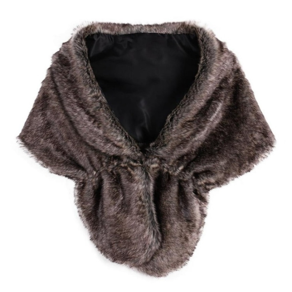 Women’s faux fur wrap OS